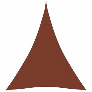 vidaXL terrakotta háromszögű oxford-szövet napvitorla 3 x 4 x 4 m kép