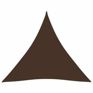 vidaXL barna háromszögű oxford-szövet napvitorla 3, 6 x 3, 6 x 3, 6 m kép