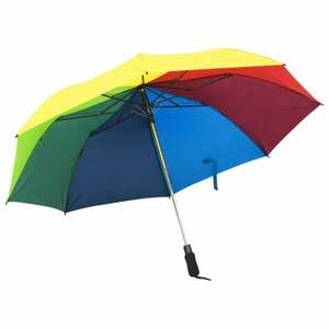 vidaXL színes automatikusan összecsukható esernyő 124 cm kép