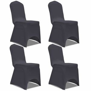 vidaXL 4 db antracitszürke nyújtható székszoknya kép
