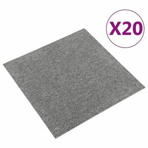 vidaXL 20 db szürke szőnyegpadlólap 5 m² 50 x 50 cm kép