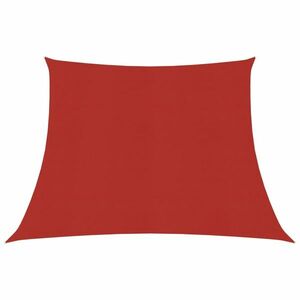 vidaXL piros HDPE napvitorla 160 g/m² 3/4 x 2 kép