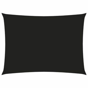 vidaXL fekete téglalap alakú oxford-szövet napvitorla 3 x 4, 5 m kép