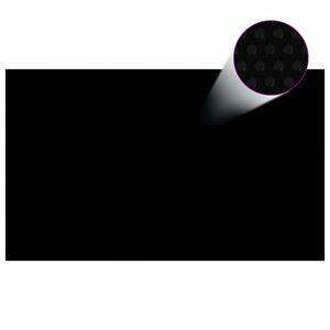vidaXL fekete, négyszögletes PE medencetakaró 500 x 300 cm kép