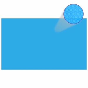 vidaXL kék, négyszögletes PE medencetakaró 1000 x 600 cm kép