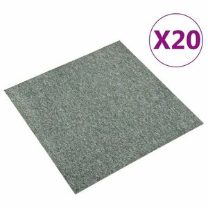 vidaXL 20 db zöld szőnyegpadlólap 5 m² 50 x 50 cm kép
