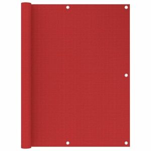 vidaXL piros HDPE erkélytakaró 120 x 300 cm kép