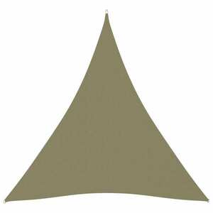 vidaXL bézs háromszögű oxford-szövet napvitorla 3 x 4 x 4 m kép