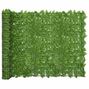vidaXL zöld leveles erkélyparaván 400 x 150 cm kép