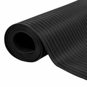 vidaXL Csúszásgátló széles bordás gumi padlószőnyeg 5 x 1 m kép