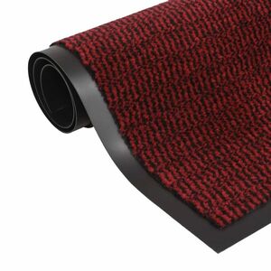 vidaXL piros négyszögletes szennyfogó szőnyeg 80 x 120 cm kép