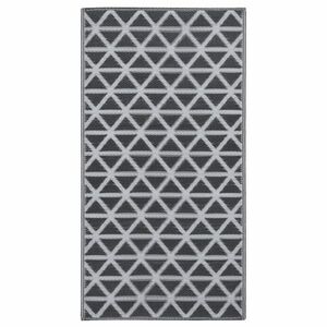 vidaXL fekete PP kültéri szőnyeg 80 x 150 cm kép