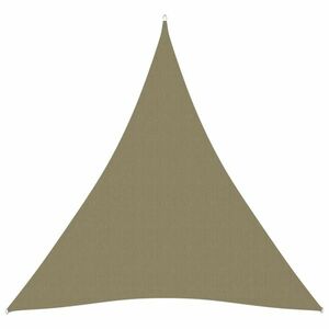 vidaXL bézs háromszög alakú oxford szövet napvitorla 5 x 6 x 6 m kép