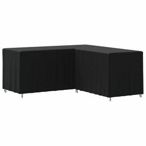 vidaXL 2 db fekete 420D oxford L-alakú kanapéhuzat 215 x 215 x 80cm kép
