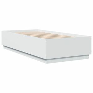 vidaXL fehér szerelt fa ágykeret 100 x 200 cm kép