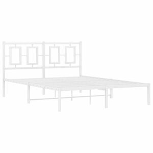 vidaXL fehér ágykeret 140 x 190 cm kép