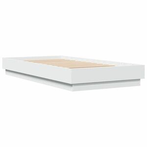 vidaXL fehér szerelt fa ágykeret 90 x 190 cm kép