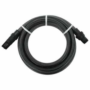 vidaXL fekete PVC szívótömlő PVC csatlakozókkal 1" 4 m kép