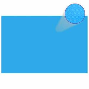 vidaXL Négyszögletes medence borító 300 x 200 cm-es PE Kék kép