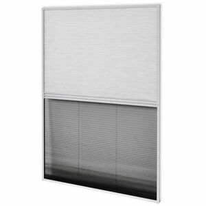 vidaXL pliszé ablak szúnyogháló árnyékolóval alumíniumból 80 x 120 cm kép