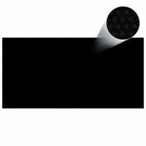 vidaXL fekete polietilén medencetakaró 600 x 300 cm kép