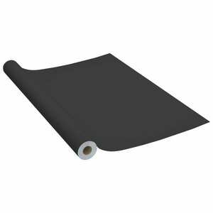 vidaXL fekete öntapadó PVC bútorfólia 500 x 90 cm kép