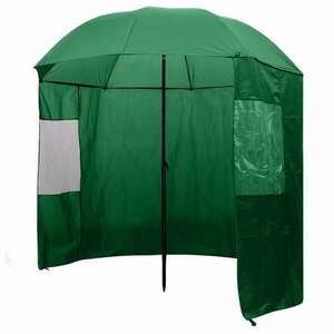 vidaXL horgászesernyő 240x210 cm zöld kép