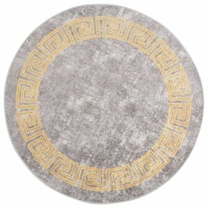 vidaXL szürke csúszásmentes mosható szőnyeg φ 120 cm kép