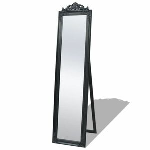 vidaXL fekete barokk stílusú szabadon álló tükör 160 x 40 cm kép