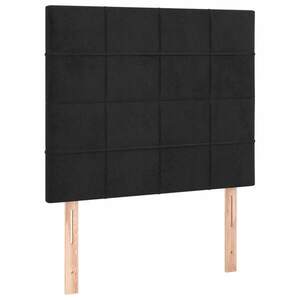 vidaXL 2 db fekete bársony fejtámla 90x5x78/88 cm kép