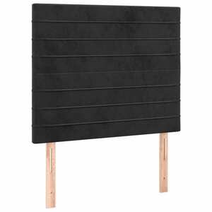 vidaXL 2 db fekete bársony fejtámla 90x5x78/88 cm kép