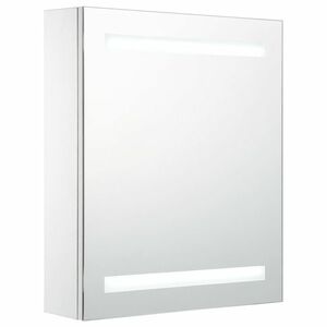 vidaXL tükrös fürdőszobaszekrény LED világítással 50 x 13, 5 x 60 cm kép