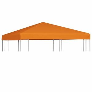 vidaXL narancssárga pavilon tetőponyva 310 g/m², 3 x 3 m kép