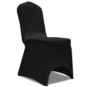 vidaXL 50 db fekete nyújtható székszoknya kép