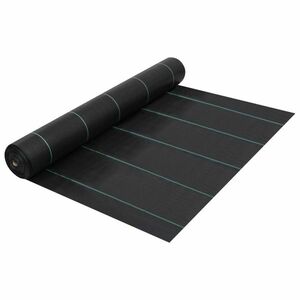vidaXL fekete PP gyomgátló talajtakaró szőnyeg 2 x 50 m kép