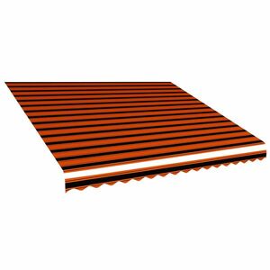 vidaXL narancssárga és barna vászon napellenző tető 400 x 300 cm kép