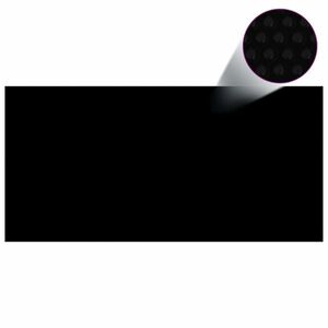 vidaXL fekete polietilén medencetakaró 450 x 220 cm kép