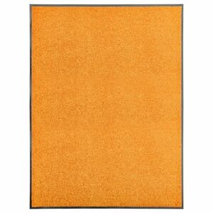 vidaXL narancssárga kimosható lábtörlő 90 x 120 cm kép