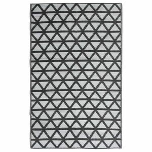 vidaXL fekete PP kültéri szőnyeg 140x200 cm kép