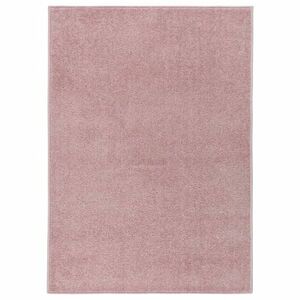 vidaXL rózsaszín rövid szálú szőnyeg 140 x 200 cm kép