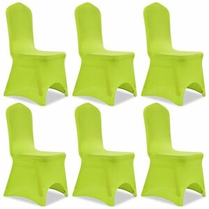 vidaXL 6 db zöld nyújtható székszoknya kép