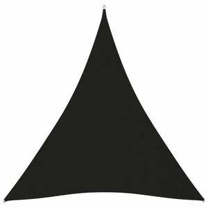 vidaXL fekete háromszög alakú oxford-szövet napvitorla 5 x 6 x 6 m kép