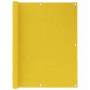 vidaXL sárga HDPE erkélytakaró 120 x 500 cm kép