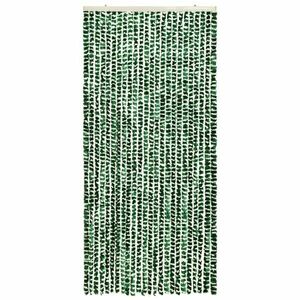 vidaXL zöld és fehér zsenília rovarfüggöny 100 x 220 cm kép