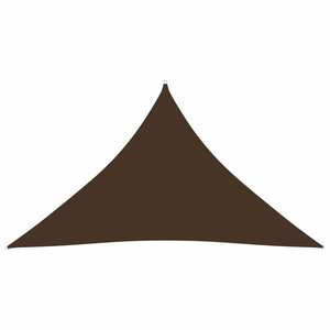 vidaXL barna háromszög alakú oxford-szövet napvitorla 4 x 4 x 5, 8 m kép