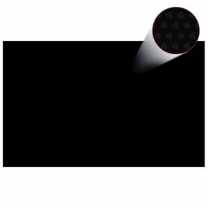 vidaXL fekete, négyszögletes PE medencetakaró 800 x 500 cm kép