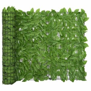 vidaXL zöld leveles erkélyparaván 600 x 100 cm kép