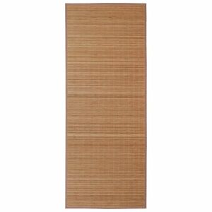 vidaXL Négyszögletes barna bambusz szőnyeg 150 x 200 cm kép