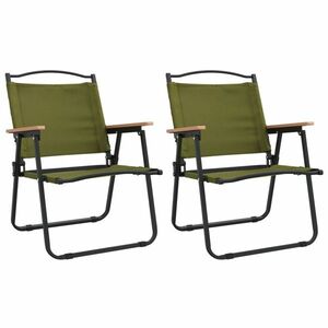 vidaXL 2 db zöld oxford szövet camping szék 54x55x78 cm kép