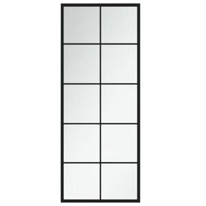 vidaXL fekete fém fali tükör 100 x 40 cm kép